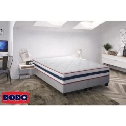 DODO Ensemble Matelas MALVA 180 X 200 Cm + Sommiers - Mousse HRaero Et Mémoire De Forme - 27 Cm - Equilibré