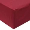 Draps De Lit 2 Pièces 140 X 200 Cm Coton Bordeaux -Magasin De Meubles De Chambre À Coucher draps de lit 2 pieces 140 x 200 cm coton bordeaux 8718475515012 1268745