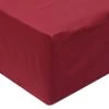 Draps De Lit 2 Pièces 160 X 200 Cm Coton Bordeaux -Magasin De Meubles De Chambre À Coucher draps de lit 2 pieces 160 x 200 cm coton bordeaux 8718475515029 867565