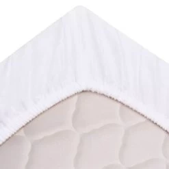 Draps De Lit 2 Pièces 90 X 220 Cm Coton Blanc -Magasin De Meubles De Chambre À Coucher draps de lit 2 pieces 90 x 220 cm coton blanc 8718475515210 1268750