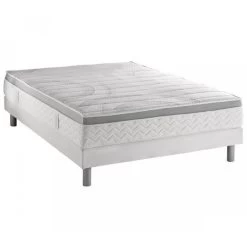DUNLOPILLO Ensemble Matelas 180 X 200 + Sommiers 2 X 90 X 200 - Latex Et Mémoire De Forme - 24 Cm - Ferme - AERO 50