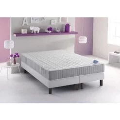 DUNLOPILLO Ensemble Matelas + 2 Sommiers PROSE 160x200 - Mémoire De Forme - 23 Cm - Ferme