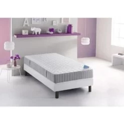 DUNLOPILLO Ensemble Matelas + Sommier PROSE 90x190 - Mémoire De Forme - 23 Cm - Ferme