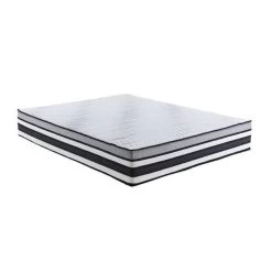 DYNAMIC BEDDING Matelas Hybride 180x200 Cm - 1 855 Ressorts Ensachés - Mémoire De Forme - 30 Cm - Équilibré - INFINITY