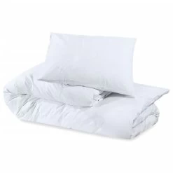 Ensemble De Housse De Couette Blanc 225x220 Cm Coton -Magasin De Meubles De Chambre À Coucher ensemble de housse de couette blanc 225x220 cm coton 3666722937528 1500601