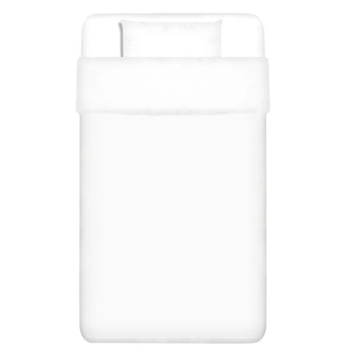 Ensemble De Housse De Couette Coton Blanc 135x200/60x70 Cm 3 Ensemble De Housse De Couette Coton Blanc 135x200/60x70 Cm