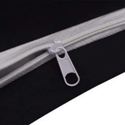 Ensemble De Housse De Couette Coton Noir 200x220/80x80 Cm -Magasin De Meubles De Chambre À Coucher ensemble de housse de couette coton noir 200x220 80x80 cm 8718475959205 1268648