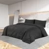 Ensemble De Housse De Couette Noir 225x220 Cm Microfibre Légère -Magasin De Meubles De Chambre À Coucher ensemble de housse de couette noir 225x220 cm microfibre legere 3666722873918 1472409