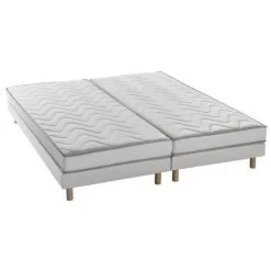 Ensemble Matelas + Sommiers UNELMA - 160 X 200 - 5 Zones Et Mémoire De Forme - 16 Cm - Ferme - DEKO DREAM