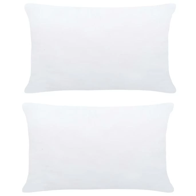 Garnitures De Coussin 2 Pcs 50x30 Cm Blanc 3 Garnitures De Coussin 2 Pcs 50x30 Cm Blanc