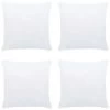 Garnitures De Coussin 4 Pcs 50x50 Cm Blanc -Magasin De Meubles De Chambre À Coucher garnitures de coussin 4 pcs 50x50 cm blanc 8719883881300 587699