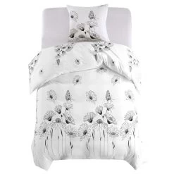 Jeu De Housse De Couette Design Floral 140x220/60x70 Cm