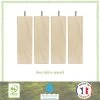 Jeu De Pieds Carrés En Bois - L 6 X L 6 X H 17 Cm - Lot De 4 -Magasin De Meubles De Chambre À Coucher jeu de pieds carres en bois l 6 x l 6 x h 17 cm lot de 4 3538400036994 452768