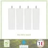 Jeu De Pieds Carrés L 5,4 Cm X L 5,4 Cm H 14,5 Cm - Blanc - Lot De 4 -Magasin De Meubles De Chambre À Coucher jeu de pieds carres l 5 4 cm x l 5 4 cm h 14 5 cm blanc lot de 4 3538400038752 452769