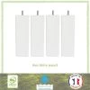 Jeu De Pieds Carrés L 6 Cm X L 6 Cm H 19 Cm - Blanc - Lot De 4 -Magasin De Meubles De Chambre À Coucher jeu de pieds carres l 6 cm x l 6 cm h 19 cm blanc lot de 4 3538400037007 450984