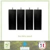 Jeu De Pieds Carrés L 6 X L 6 X H 24,5 Cm Noir - Lot De 4 -Magasin De Meubles De Chambre À Coucher jeu de pieds carres l 6 x l 6 x h 24 5 cm noir lot de 4 3538400039018 450287