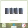 Jeu De Pieds Cylindriques Ø 7 Cm H 8,5 Cm Gris Anthracite - Lot De 4 -Magasin De Meubles De Chambre À Coucher jeu de pieds cylindriques 7 cm h 8 5 cm gris anthracite lot de 4 3538400039360 760053