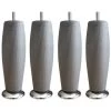 Jeu De Pieds Elegance Ronds Ø 6 H 19 Cm Gris Métal - Lot De 4 -Magasin De Meubles De Chambre À Coucher jeu de pieds elegance ronds 6 h 19 cm gris metal lot de 4 3538400039087 450956