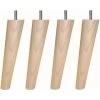 Jeu De Pieds Fuseau Ronds Incliné En Bois Ø 5 Cm - H 19,5 - Lot De 4 -Magasin De Meubles De Chambre À Coucher jeu de pieds fuseau ronds incline en bois 5 cm h 19 5 lot de 4 3538400039643 784892