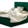 Lit Avec Coffre Velours Vert Tête De Lit Capitonnée Lenzo -Magasin De Meubles De Chambre À Coucher lit avec coffre velours vert tete de lit capitonnee lenzo 3666722598903 1396116