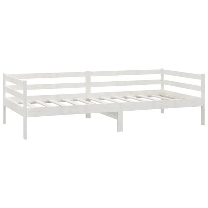 Lit Avec Matelas 90x200 Cm Blanc Bois De Pin Massif 2 7 Lit Avec Matelas 90x200 Cm Blanc Bois De Pin Massif 2 – Image 5