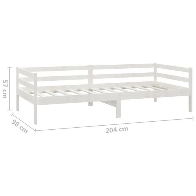 Lit Avec Matelas 90x200 Cm Blanc Bois De Pin Massif 2 12 Lit Avec Matelas 90x200 Cm Blanc Bois De Pin Massif 2 – Image 10