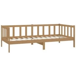 Lit Avec Matelas 90x200 Cm Marron Miel Bois De Pin Massif 16 16 Lit Avec Matelas 90x200 Cm Marron Miel Bois De Pin Massif 16 -Magasin De Meubles De Chambre À Coucher lit avec matelas 90x200 cm marron miel bois de pin massif 3666722244237 1101153