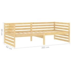 Lit Bois De Pin Massif 90x200 Cm 4 17 Lit Bois De Pin Massif 90x200 Cm 4 -Magasin De Meubles De Chambre À Coucher lit bois de pin massif 90x200 cm 3666722283557 1039864