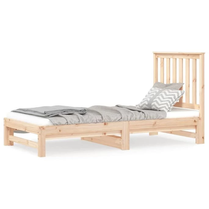 Lit Coulissant 2x(90x190) Cm Bois De Pin Massif 4 4 Lit Coulissant 2x(90x190) Cm Bois De Pin Massif 4 – Image 2