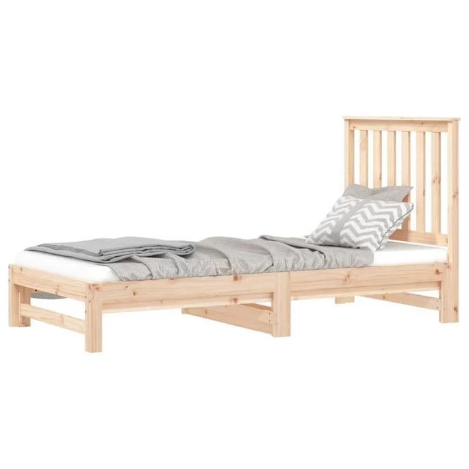 Lit Coulissant 2x(90x190) Cm Bois De Pin Massif 4 5 Lit Coulissant 2x(90x190) Cm Bois De Pin Massif 4 – Image 3