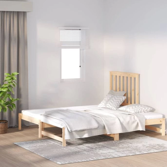 Lit Coulissant 2x(90x190) Cm Bois De Pin Massif 4 10 Lit Coulissant 2x(90x190) Cm Bois De Pin Massif 4 – Image 8