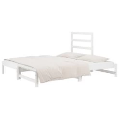 Lit Coulissant Blanc 2x(90x200) Cm Bois De Pin Massif 2 -Magasin De Meubles De Chambre À Coucher lit coulissant blanc 2x 90x200 cm bois de pin massif 3666722739641 1433296