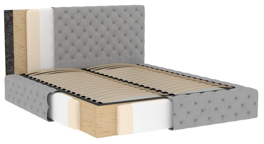 Lit Design Avec Tête De Lit Et Coffre De Rangement Capitonné Simili Cuir Blanc Prince 13 Lit Design Avec Tête De Lit Et Coffre De Rangement Capitonné Simili Cuir Blanc Prince – Image 11