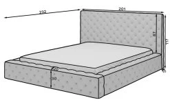 Lit Design Avec Tête De Lit Et Coffre De Rangement Capitonné Velours Beige Foncé Prince -Magasin De Meubles De Chambre À Coucher lit design avec tete de lit et coffre de rangement capitonne velours beige fonce prince 3666722955003 1502721