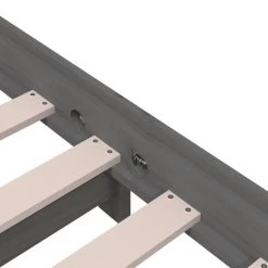 Lit Empilable Gris 90x190 Cm Bois De Pin Massif -Magasin De Meubles De Chambre À Coucher lit empilable gris 90x190 cm bois de pin massif 3666722741583 1419302