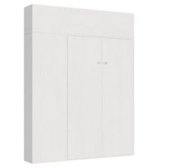 Lit Escamotable 160x190 Cm Avec 1 Colonne De Rangement 2 Meubles Hauts Bois Blanc Kanto 18 Lit Escamotable 160x190 Cm Avec 1 Colonne De Rangement 2 Meubles Hauts Bois Blanc Kanto -Magasin De Meubles De Chambre À Coucher lit escamotable 160x190 cm avec 1 colonne de rangement 2 meubles hauts bois blanc kanto 8050598026816 1317879