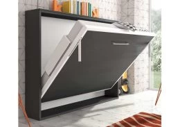 Lit Escamotable Horizontal 140x190 Cm Paula Cadre Métallique - Haut De Gamme -Magasin De Meubles De Chambre À Coucher lit escamotable horizontal 140x190 cm paula cadre metallique haut de gamme 3666722684460 1418042