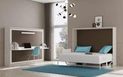 Lit Escamotable Horizontal 90x180 Cm Avec Bureau Bona - Haut De Gamme -Magasin De Meubles De Chambre À Coucher lit escamotable horizontal 90x180 cm avec bureau bona haut de gamme 3666722068536 1409774