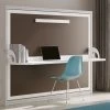 Lit Escamotable Horizontal 90x180 Cm Avec Bureau Bona - Haut De Gamme -Magasin De Meubles De Chambre À Coucher lit escamotable horizontal 90x180 cm avec bureau bona haut de gamme 3666722068536 1409783