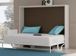 Lit Escamotable Horizontal 90x180 Cm Avec Bureau Bona - Haut De Gamme -Magasin De Meubles De Chambre À Coucher lit escamotable horizontal 90x180 cm avec bureau bona haut de gamme 3666722068536 1409784