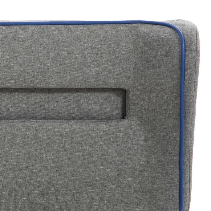 Lit LED Et Matelas à Mémoire De Forme Gris Clair Tissu 90x200cm 10 Lit LED Et Matelas à Mémoire De Forme Gris Clair Tissu 90x200cm – Image 8