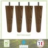 Lot De 4 Pieds De Lit Fuseau Frene Naturel Veiné - Ø 5 Cm - H 19 Cm -Magasin De Meubles De Chambre À Coucher lot de 4 pieds de lit fuseau frene naturel veine 5 cm h 19 cm 3538400053311 753241