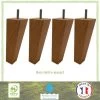 Lot De 4 Pieds De Lit Fuseaux Carrés Inclinés - Ø 5 Cm - H 14,5 Cm -Magasin De Meubles De Chambre À Coucher lot de 4 pieds de lit fuseaux carres inclines 5 cm h 14 5 cm 3538400053182 760069
