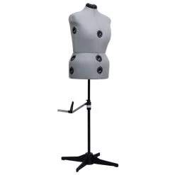 Mannequin De Robe Ajustable Pour Femme Gris L Taille 44-50