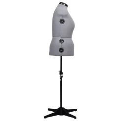 Mannequin De Robe Ajustable Pour Femme Gris L Taille 44-50 -Magasin De Meubles De Chambre À Coucher mannequin de robe ajustable pour femme gris l taille 44 50 3666722603065 746925