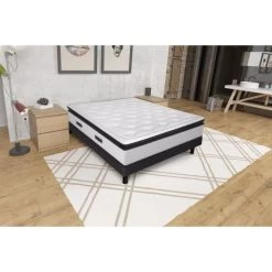 Matelas 180x200 Cm ZIADA - Mousse A Mémoire De Forme - Ressorts Ensachés - 30 Cm