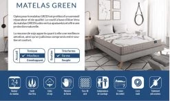 Matelas Mousse à Mémoire De Forme 180x200 Cm Green - 24 Cm 13 Matelas Mousse à Mémoire De Forme 180x200 Cm Green - 24 Cm -Magasin De Meubles De Chambre À Coucher matelas mousse a memoire de forme 180x200 cm green 24 cm 3700538222758 255777