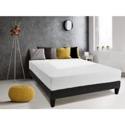 OLYMPE LITERIE Matelas 140x190 - Mousse HD 33kg/m3 + Mémoire De Forme SLEEPTOUCH 60kg/m3 - Ferme - SENSATION