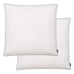 Oreiller 2 Pcs Remplissage De Duvet Léger 80 X 80 Cm Blanc