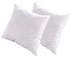 Oreiller Pour Hôtel 5 étoiles 60x60 Cm Percale Blanc Palace - Lot De 2